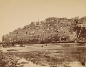 Jaffa, Gesamtansicht vom Meer aus - Palästina
