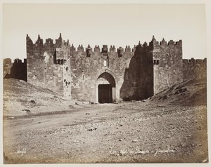 Porte De Dagnas in Jerusalem #287 von Félix Bonfils