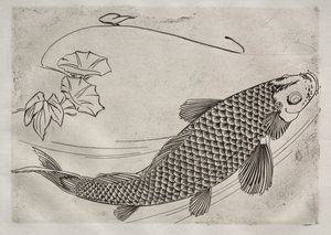 Tafelservice Rousseau: Großer Fisch im japanischen Stil Nr. 19, 1866