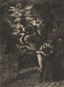 Panurge verlässt das Haus von Raminagrobis