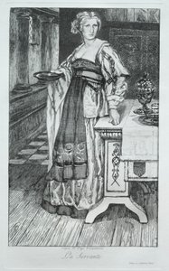 Die Magd, nach H. Leys von Felix Bracquemond