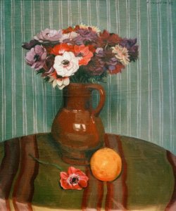 Anemonen und Orange