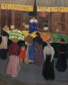 Auf dem Markt von Felix Edouard Vallotton