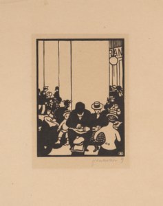 Fünf Uhr, Die Weltausstellung IV, 1901 von Felix Edouard Vallotton