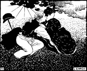 Die Aufregung von Felix Edouard Vallotton