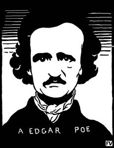 Porträt von Edgar Allan Poe von Felix Edouard Vallotton