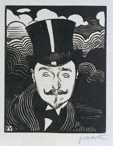 Porträt von Romain Coolus von Felix Edouard Vallotton