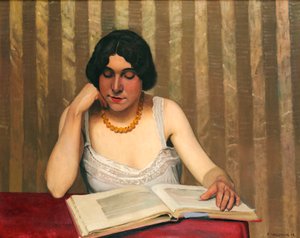 Leserin mit gelber Halskette, 1912