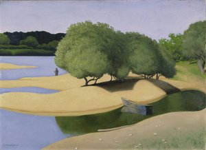 Sandbänke an der Loire, 1923 von Felix Edouard Vallotton