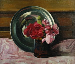 Stillleben mit Rosen, 1920 von Felix Edouard Vallotton
