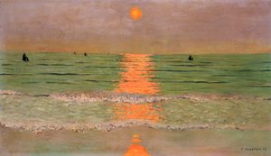 Sonnenuntergang, 1913 von Felix Edouard Vallotton
