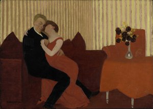 Die Lüge, 1897 von Felix Edouard Vallotton