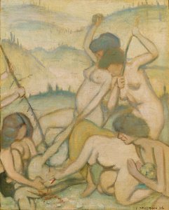 Die Tötung des Orpheus, 1914 von Felix Edouard Vallotton