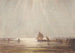 Venezianisches Fischerboot, n.d. von Felix Francois Georges Philibert Ziem