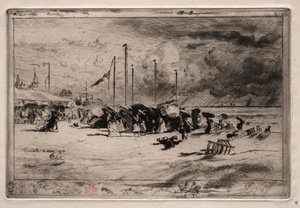 Ein Sturm in Trouville, 1874