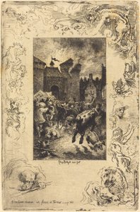 A cette lueur soudaine... Im plötzlichen Lichtschein..., 1878 von Felix Hilaire Buhot