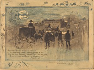 Trauerzug am Boulevard de Clichy