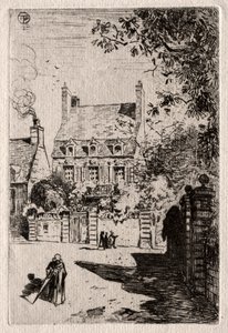 In der Provinz: Das Haus in Orléans, um 1875 von Felix Hilaire Buhot
