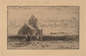 Die Kirche von Jobourg von Felix Hilaire Buhot