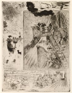 Die Überquerung, 1879-1885 von Felix Hilaire Buhot