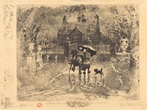 Die Nachbarn auf dem Land von Felix Hilaire Buhot