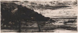 Meereslandschaft bei Dinard von Felix Hilaire Buhot