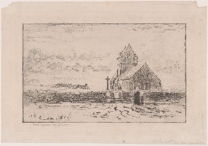 Die Jobourg-Kirche von Felix Hilaire Buhot