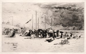 Der Sturm in Trouville, 1874