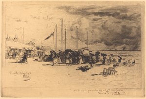 Ein Korn in Trouville, 1874-1875 von Felix Hilaire Buhot