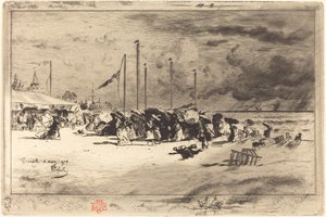 Ein Sturm in Trouville, 1874-1875
