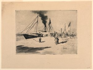 Kai in Trouville von Felix Hilaire Buhot
