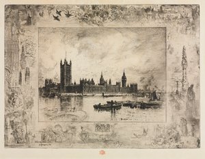 Westminster-Platz von Felix Hilaire Buhot