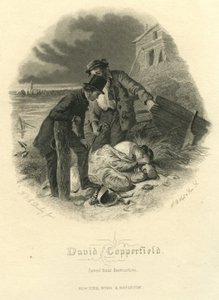 David Copperfield: Gerettet vor der Zerstörung, graviert von H.B. Hall und Söhne, 1867 von Felix Octavius Carr Darley
