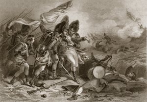 Tod von Pakenham in der Schlacht von New Orleans, veröffentlicht 1860