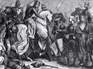 Heinrich III. (1207-72) in der Schlacht von Lewes, 14. Mai 1264