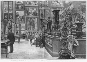 Die ausländischen retrospektiven Galerien des Trocadero, Indien, China, Japan, auf der Weltausstellung von 1878, Paris, aus 
