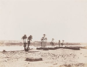 Dakkeh, Dorf und Ufer des Nils