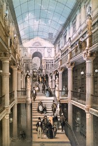 Die Passage Pommeraye in Nantes, ca. 1843