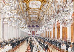 Bankett russischer Marineoffiziere im Rathaus, 1893