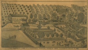 Das Eigentum von John P. und Catharina Schuring, Franklin Town, Allegheny County, Pennsylvania, 1883 von Ferdinand A. Brader