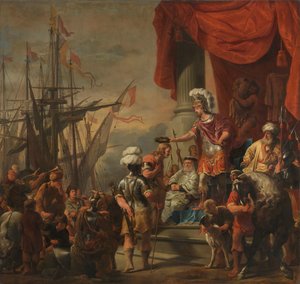 Aeneas am Hof von Latinus