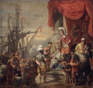 Aeneas am Hof von Latinus