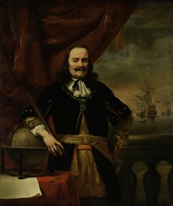 Michiel de Ruyter als Vizeadmiral von Ferdinand Bol