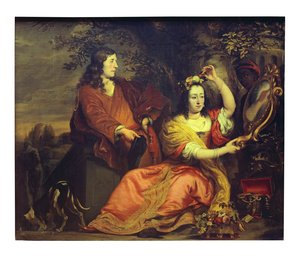 Porträt von Pieter de la Court und seiner Frau