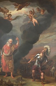 Der Hauptmann der Armee Gottes erscheint Josua
