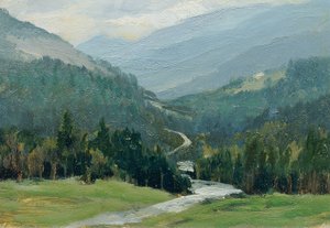 Erzgebirge (aus der Mappe „16 Ansichten tschechischer Landschaften 