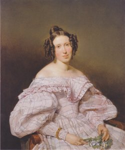 Porträt einer Frau von Ferdinand Georg Waldmüller