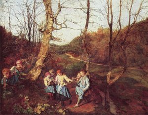 Frühling im Wienerwald (Die Veilchenpflücker)
