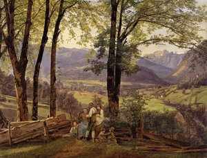 Ansicht von Ischl von Ferdinand Georg Waldmüller