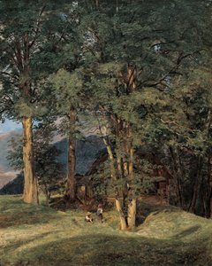 Ahornbäume bei Ischl von Ferdinand Georg Waldmuller